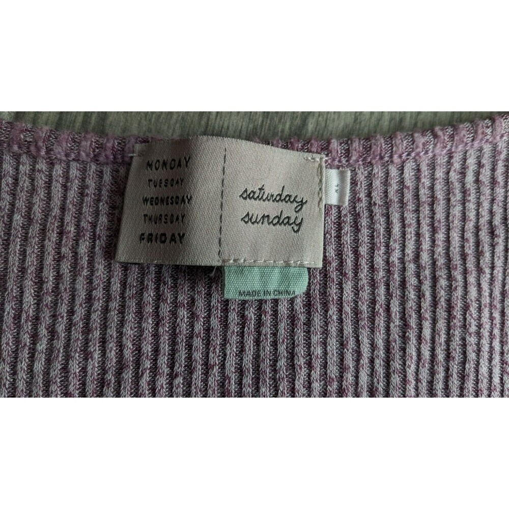 Anthropologie XL Saturday Sunday‎ Emilia Brushed Fleece Tie Front Top - Picture 5 of 9